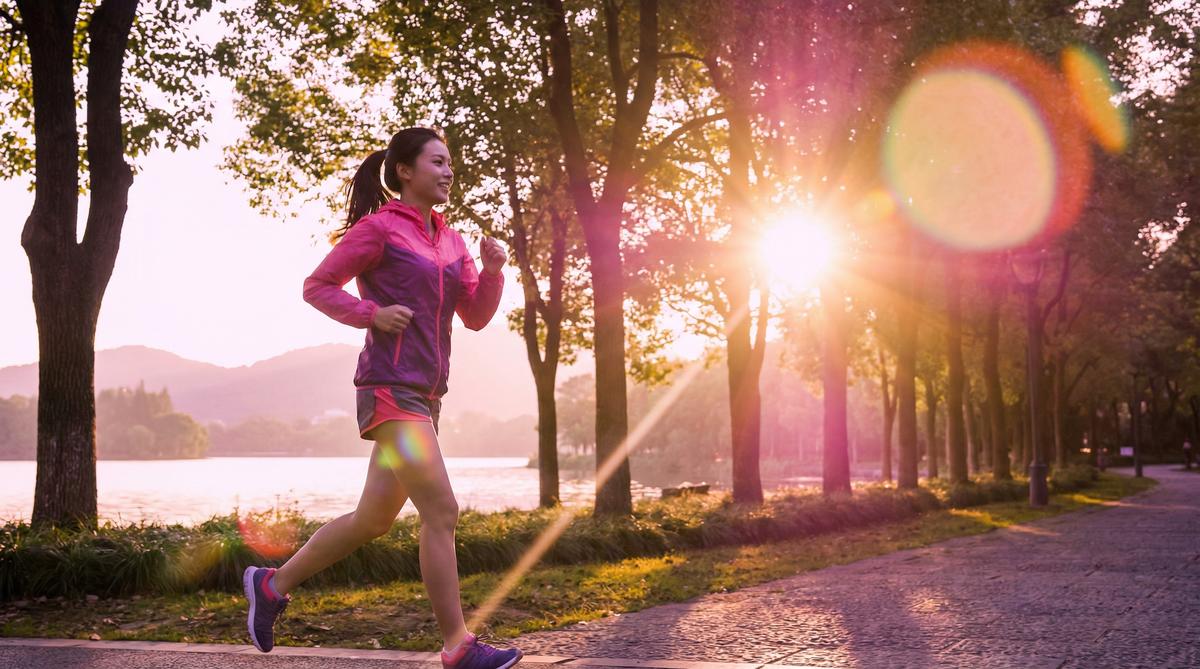 国产主播健身跑步视频教程